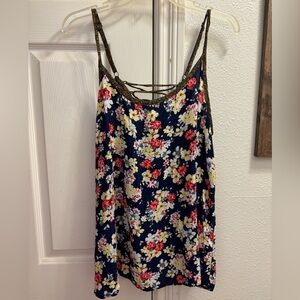 Torrid Size 2 Floral Mixed Pattern Strappy Tank Top